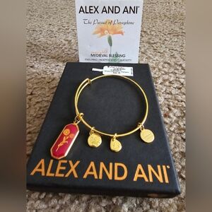 Alex and Ani medieval blessing marigold bangle